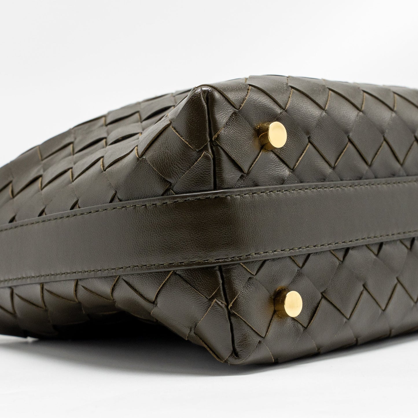 Bottega Veneta Wallace Bag Calfskin Kaki GHW