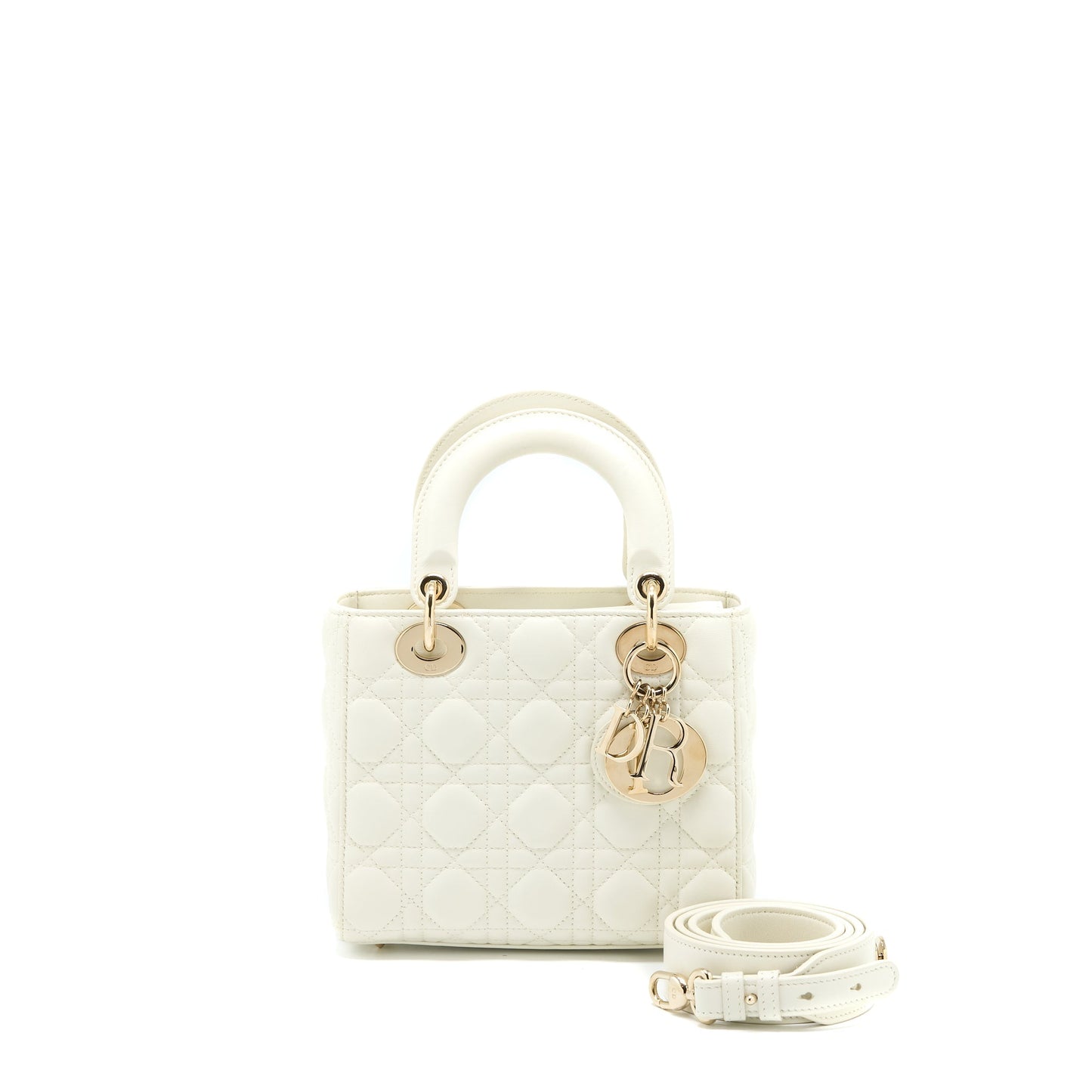 Luxury Dior Small Lady Luxury Dior My ABCLuxury Dior Bag Lambskin White LGHW