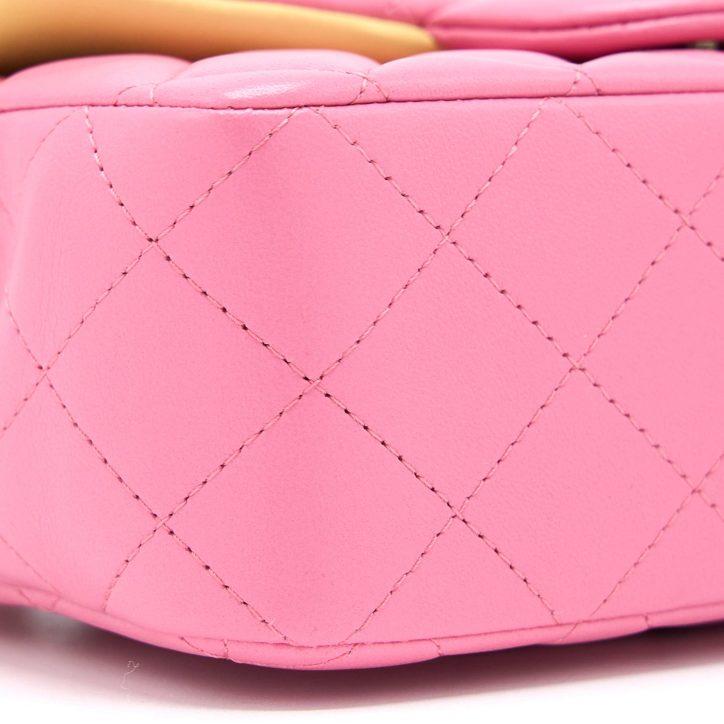 Chanel 21P Mini Rectangular Flag Bag Lambskin Pink With Multi Hardware