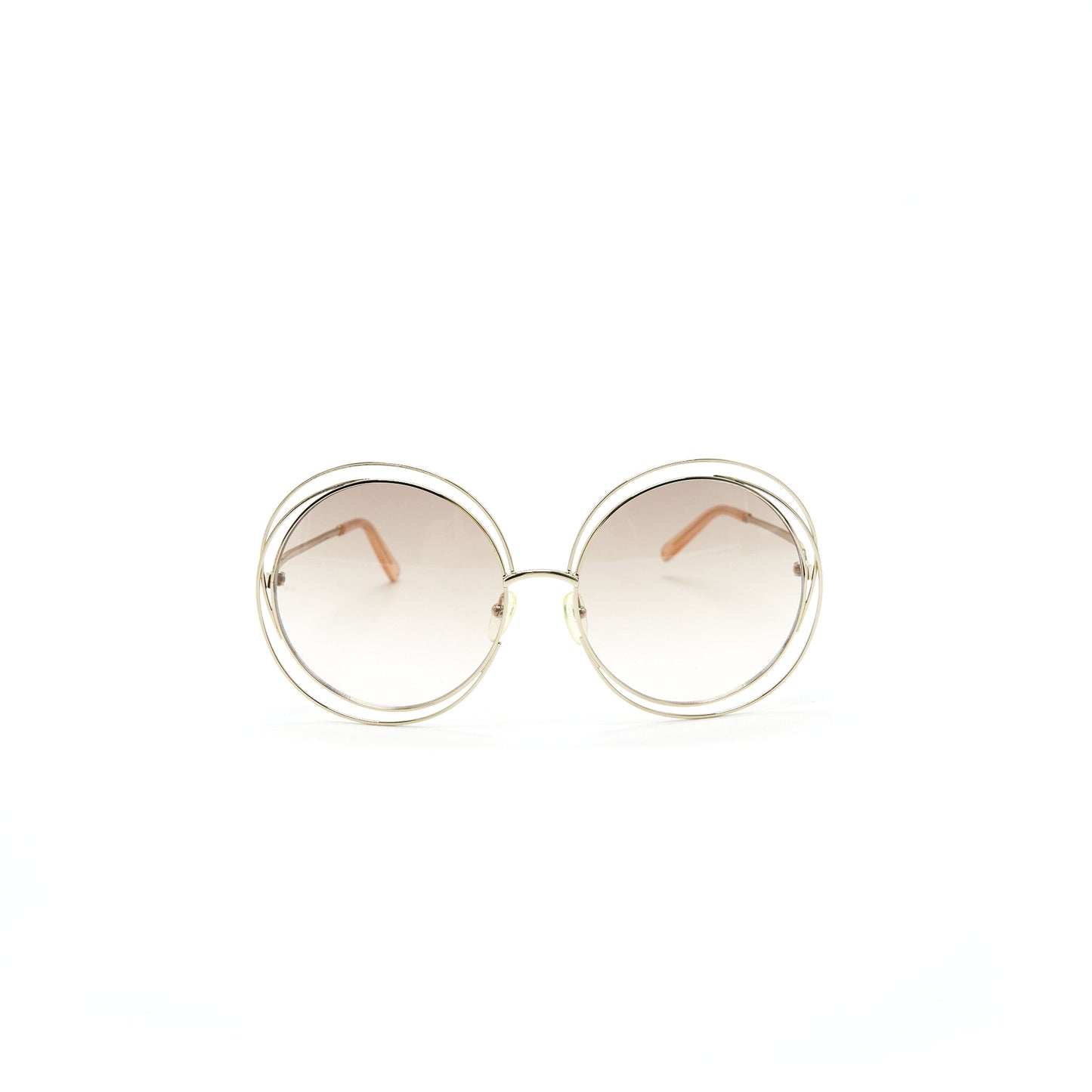CHLOE Gold/Brown Sunglasses