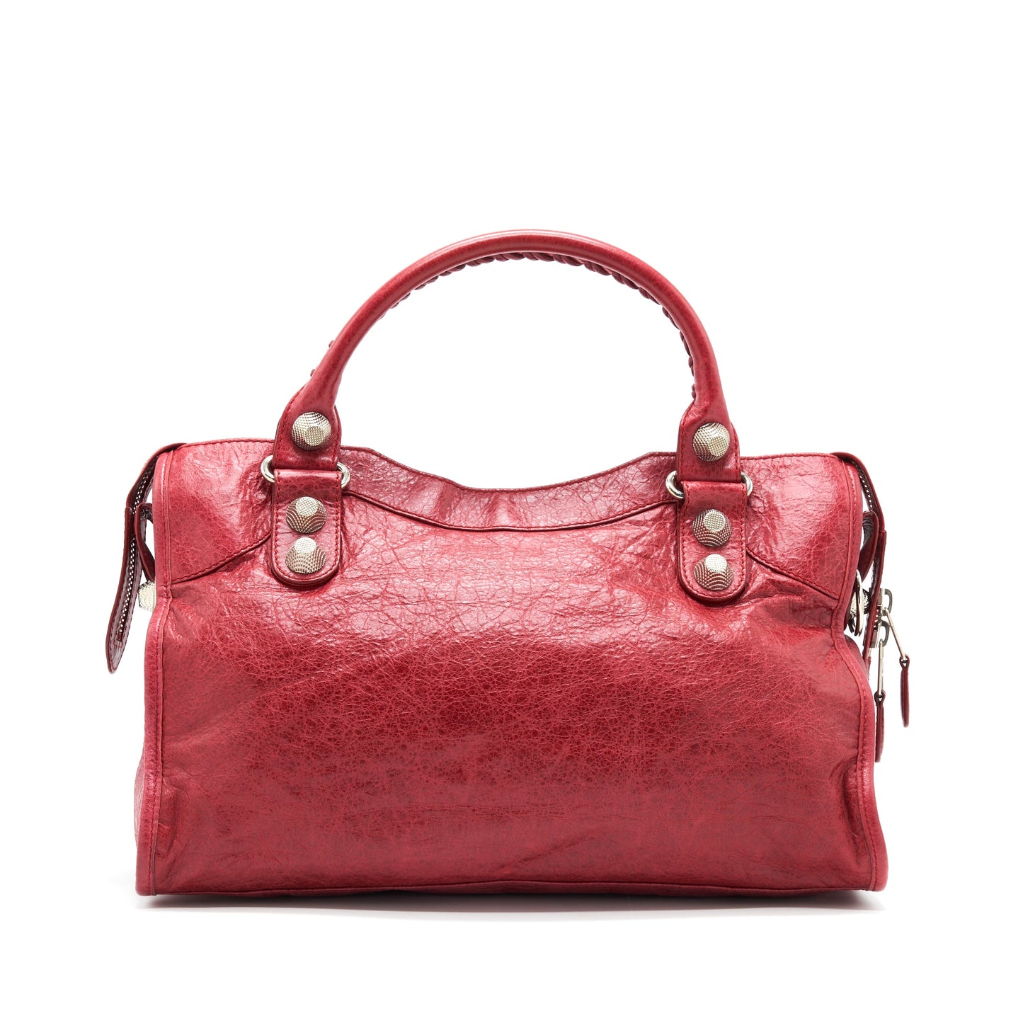 BALENCIAGA GIANT CITY BAG RED SHW