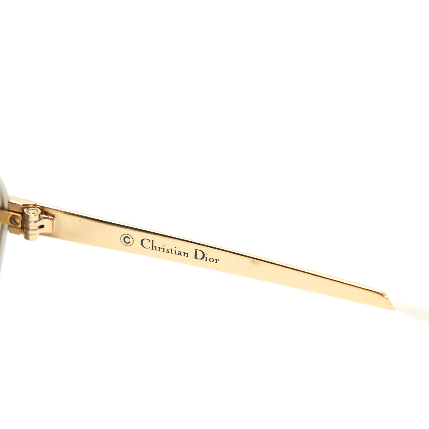 CHRISTIAN Luxury Dior SUNGLASSES GOLD &WHITE