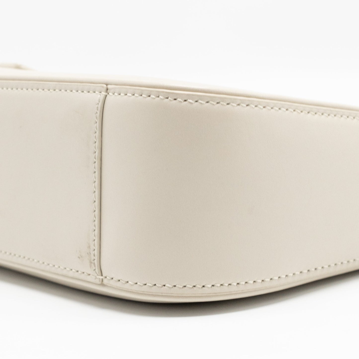 Saint laurent Le 5 A 7 hobo calfskin blanc vintage GHW