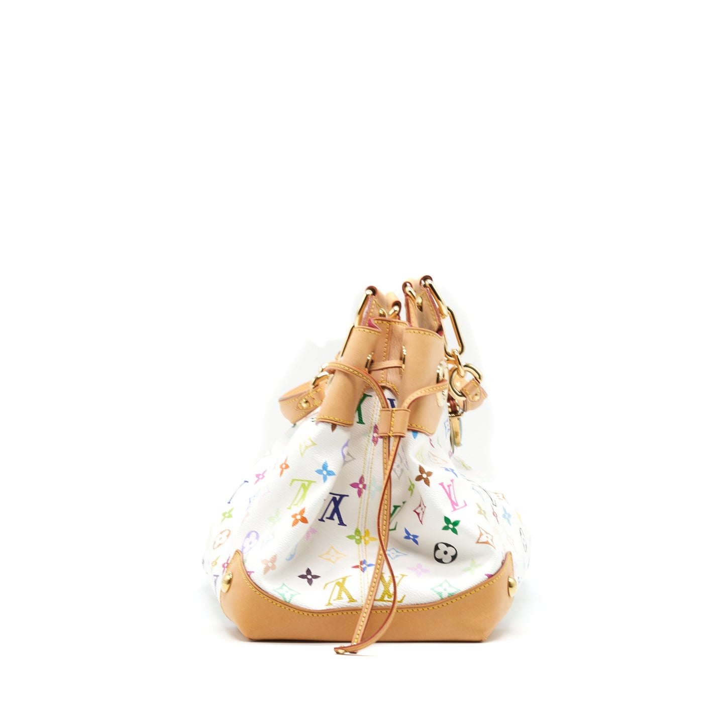 Louis Vuitton Tote Bag Multicolore Monogram Canvas White