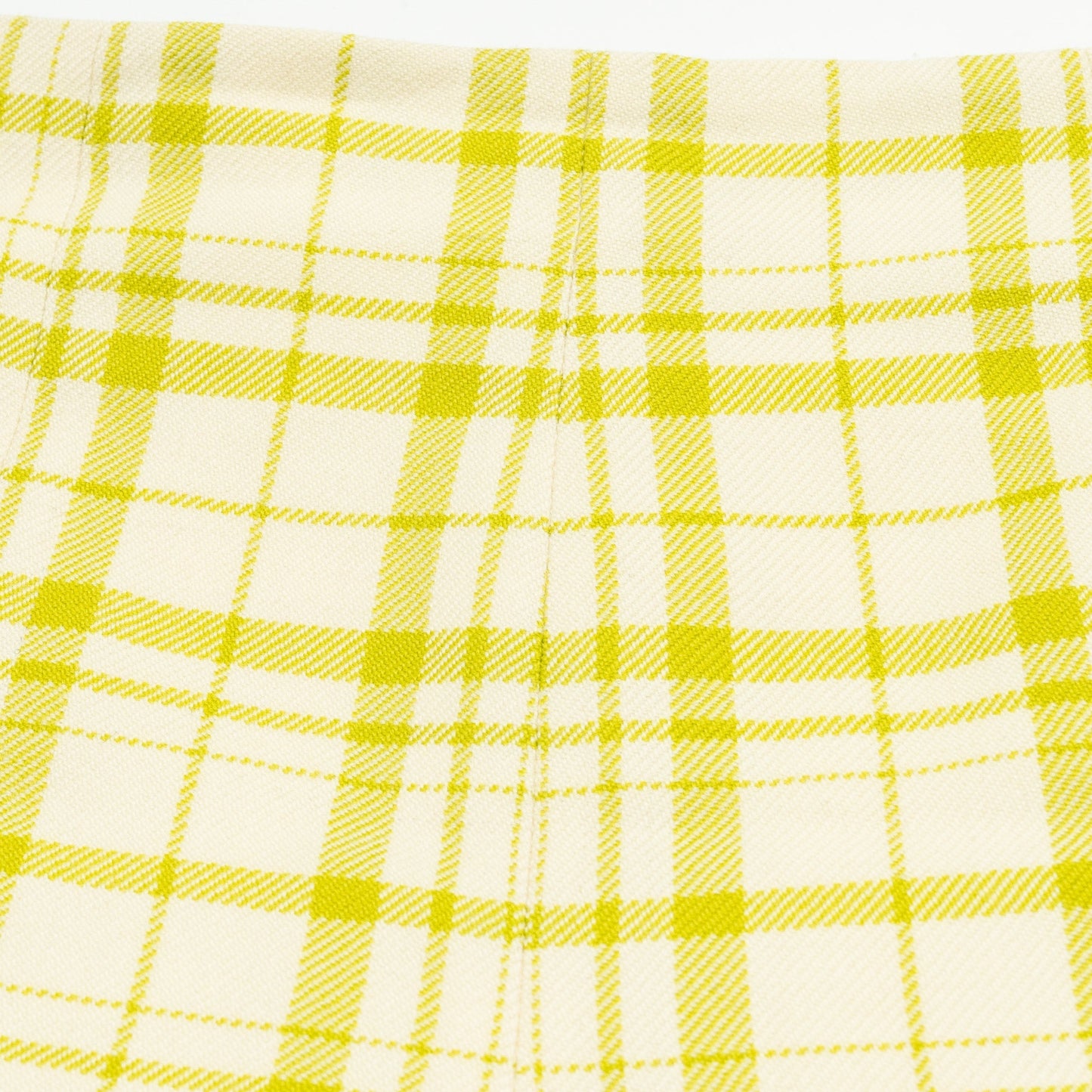 Luxury Dior Size 36 Pop Check Skirt Virgin Wool Light Green/ White