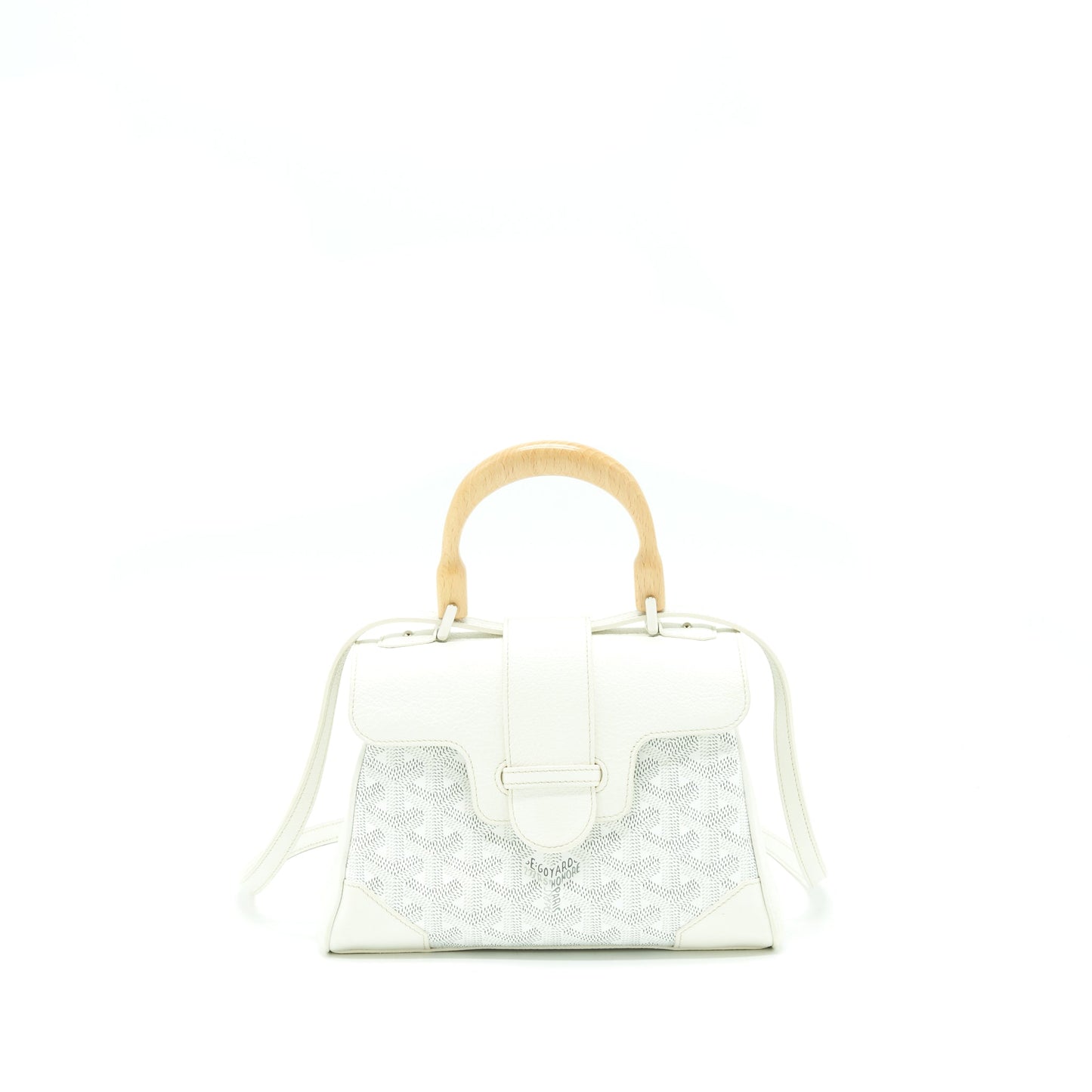 Goyard Saigon Mini Goyardine Canvas White SHW