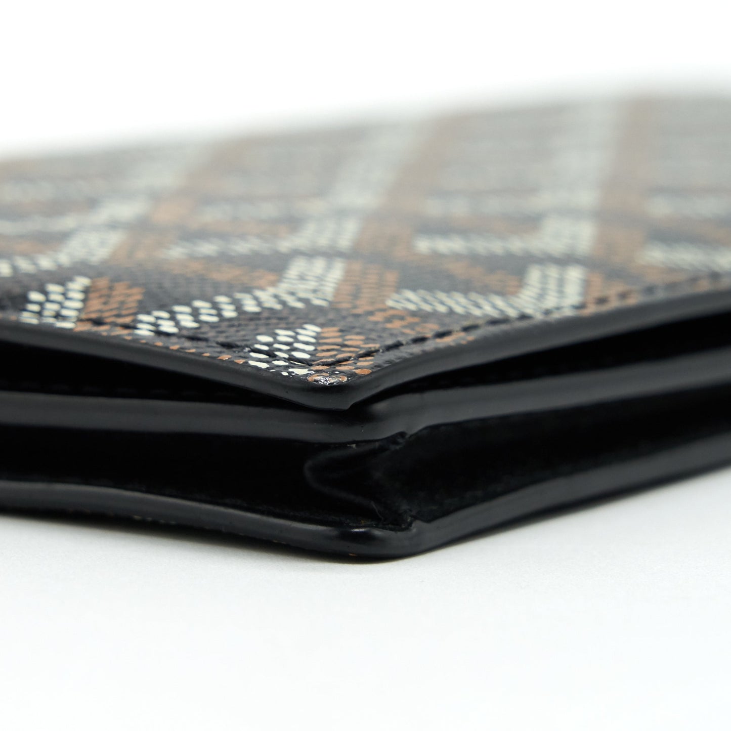 Goyard Richelieu Wallet Goyardine In Black Canvas