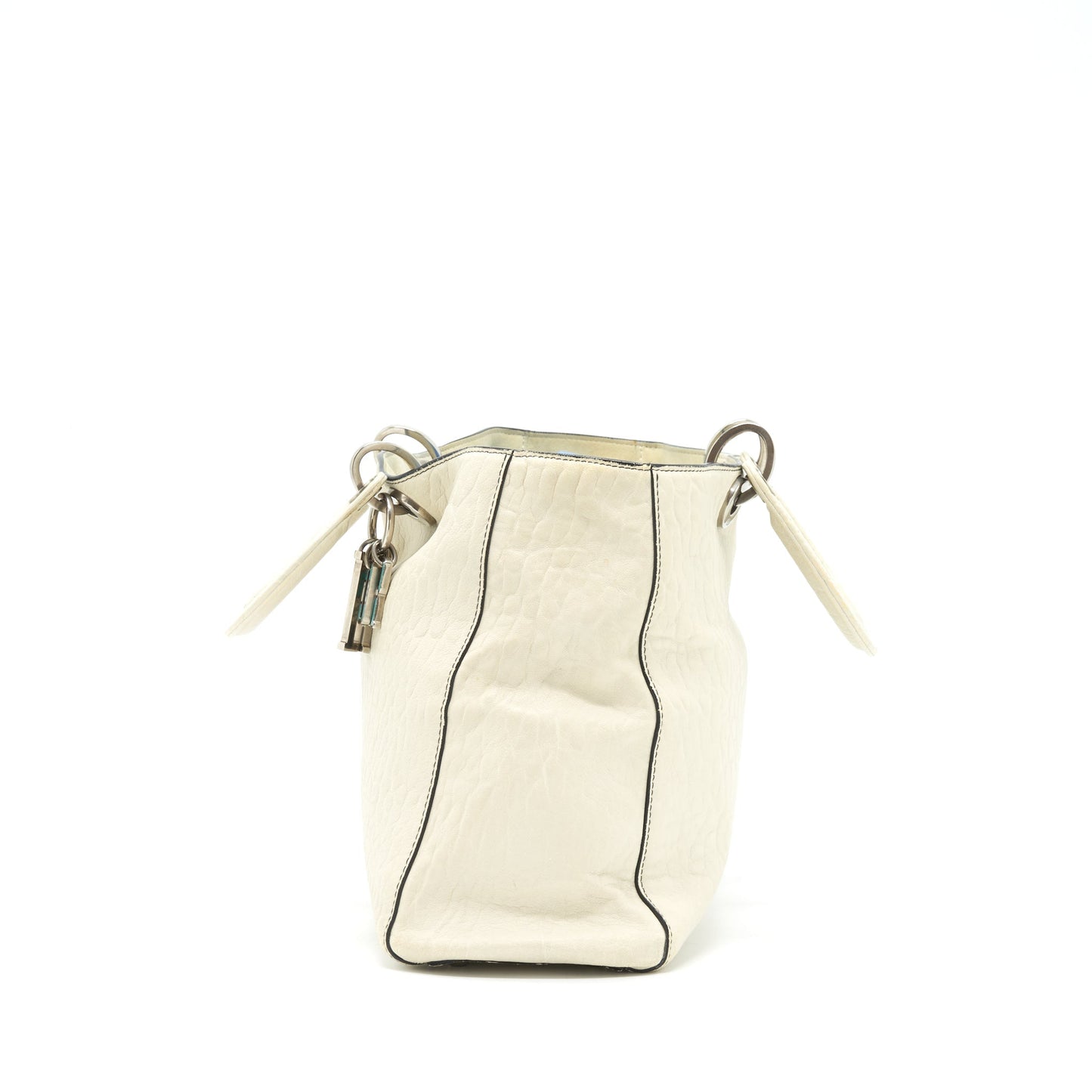 Luxury Dior Luxury Diorissimo Tote Bag White Multicolour Hardware