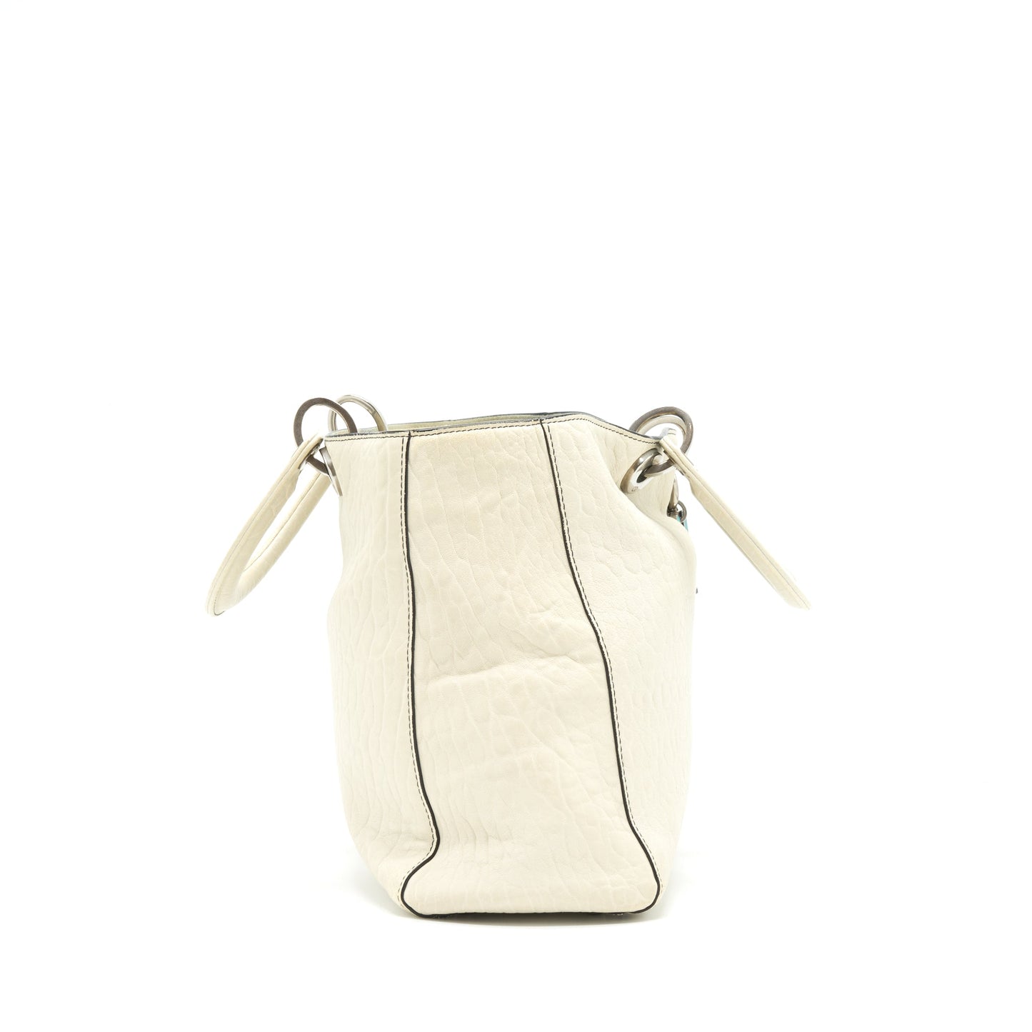 Luxury Dior Luxury Diorissimo Tote Bag White Multicolour Hardware