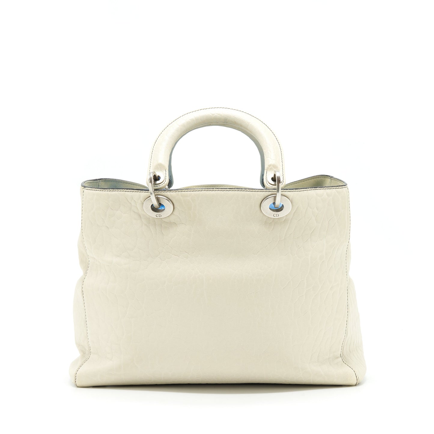 Luxury Dior Luxury Diorissimo Tote Bag White Multicolour Hardware