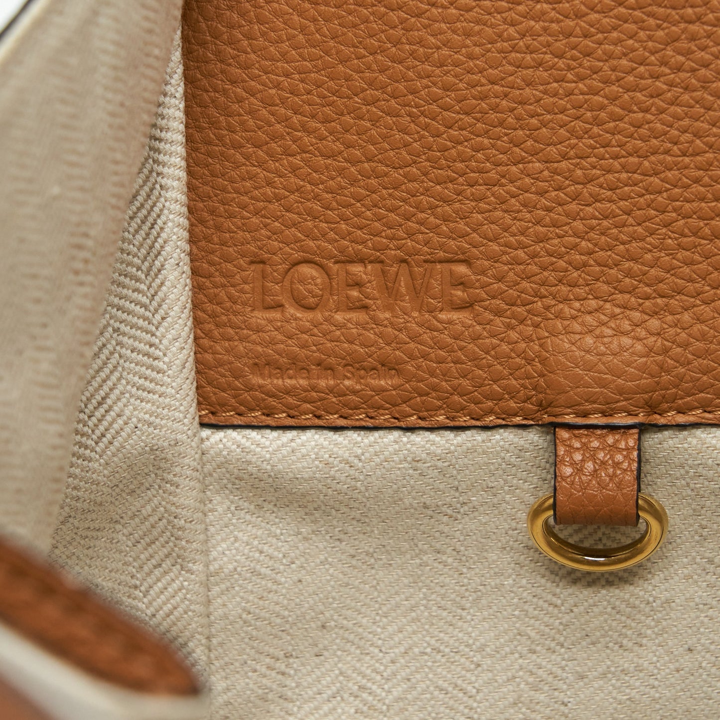 Loewe Small Hammock Bag Soft Calfskin Light Caramel GHW