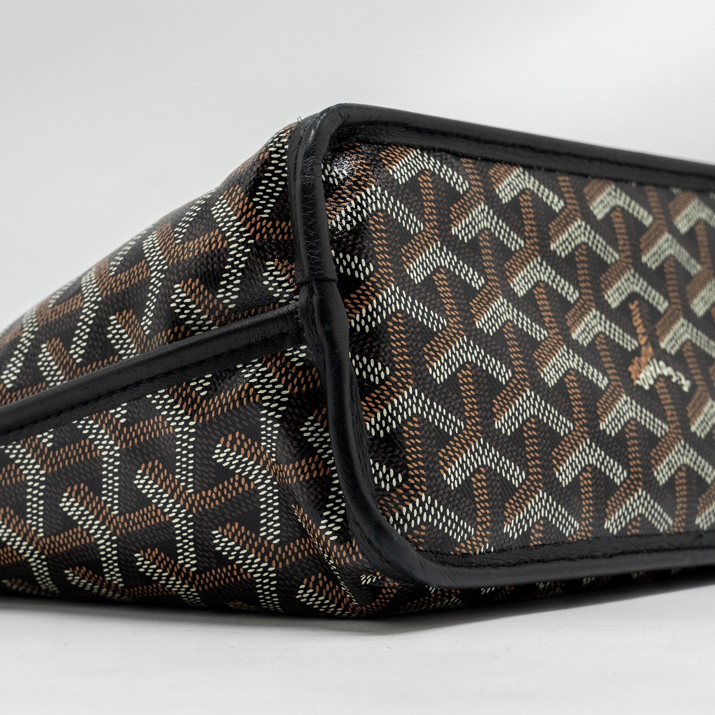 Goyard Mini Anjou Tote Goyardine Canvas / Calfskin Black SHW