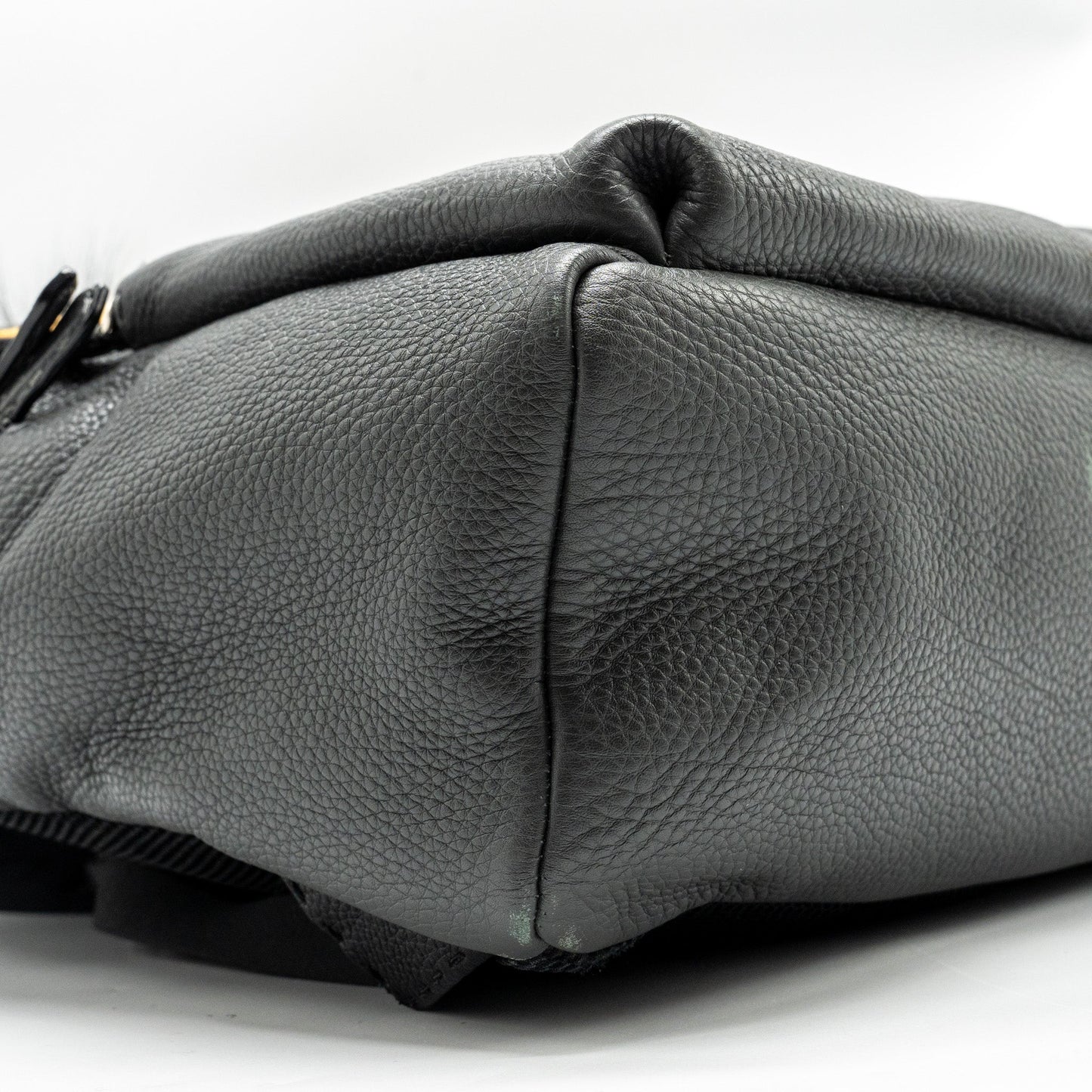 FENDI Large Backpack Calfskin/ Fur/ Crocodile Multicolor SHW