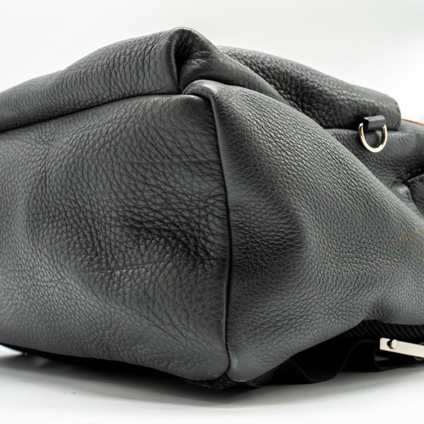 FENDI Large Backpack Calfskin/ Fur/ Crocodile Multicolor SHW