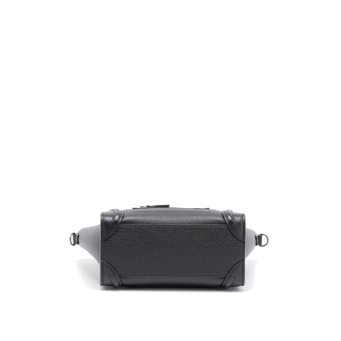 Celine Nano Luggage Bag Calfskin Black SHW