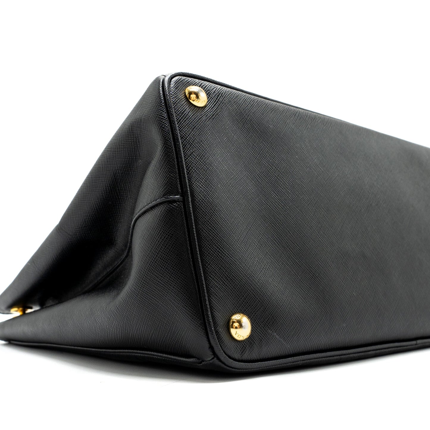 Prada large tote bag saffiano calfskin black GHW