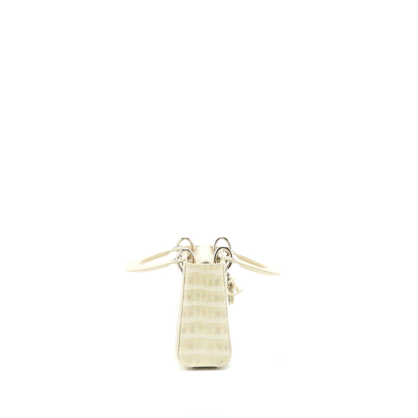 Luxury Dior Mini Lady Luxury Dior Himalayan Crocodile White SHW