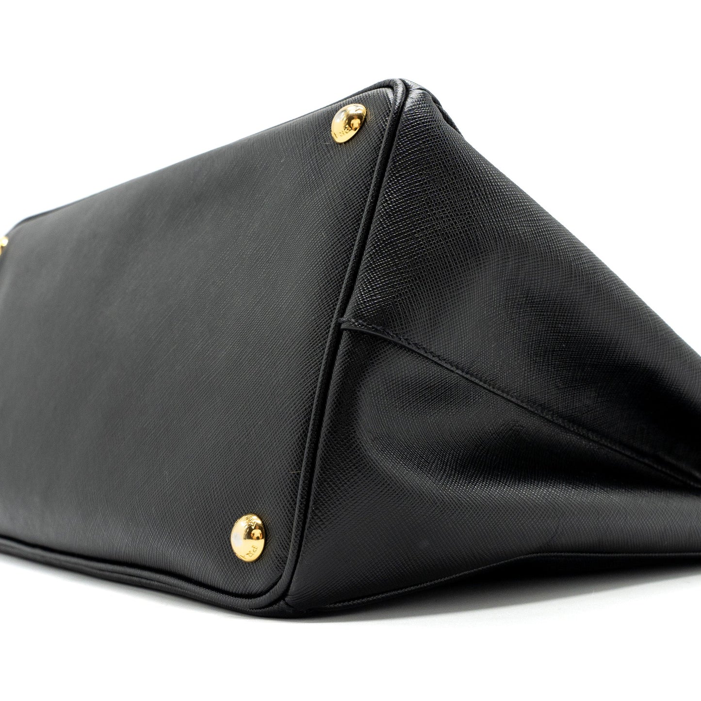 Prada large tote bag saffiano calfskin black GHW