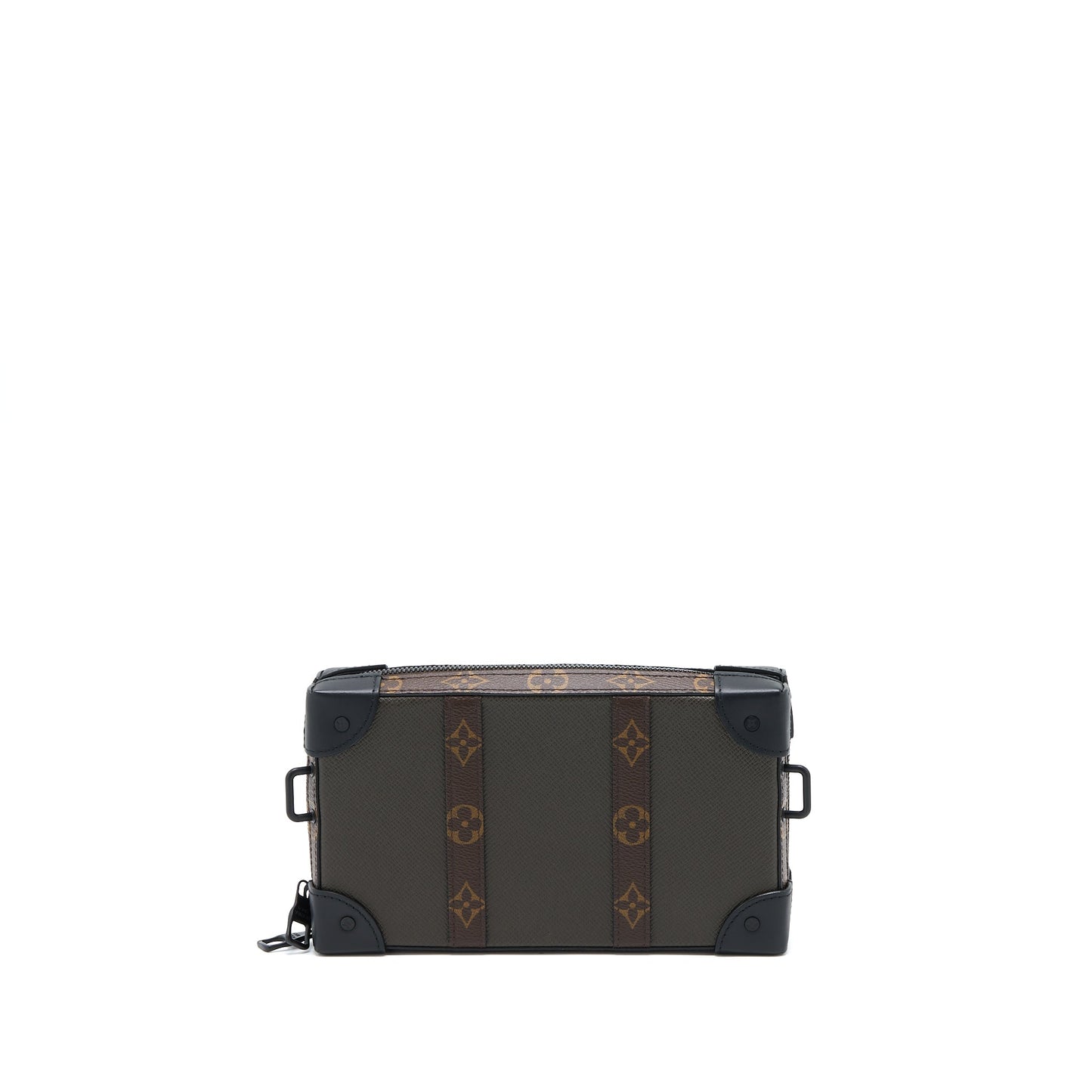 Louis Vuitton Soft Trunk Wallet Taiga/Monogram Canvas Khaki Green Black Hardware