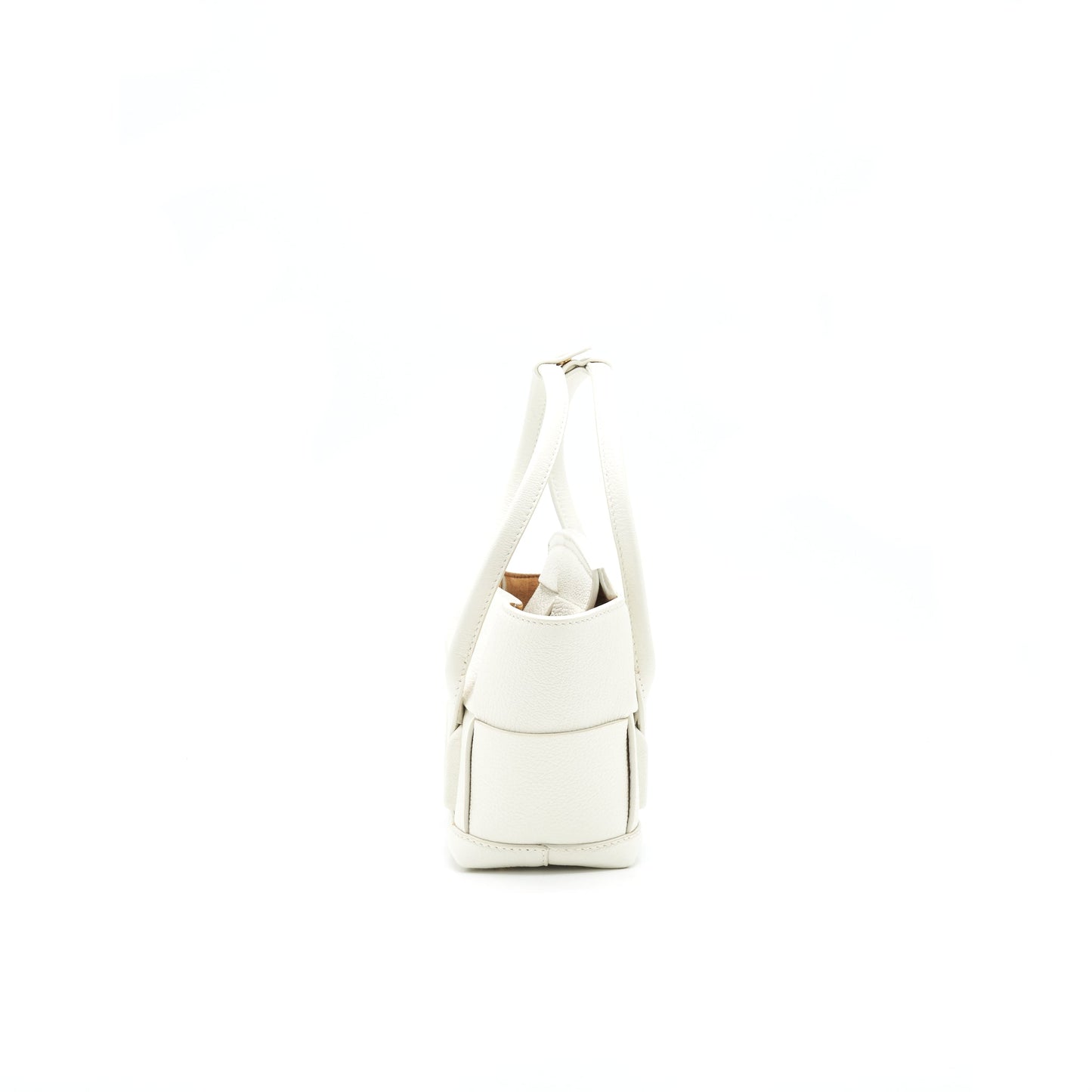 BOTTEGA VENETA MINI ARCO BAG WHITE
