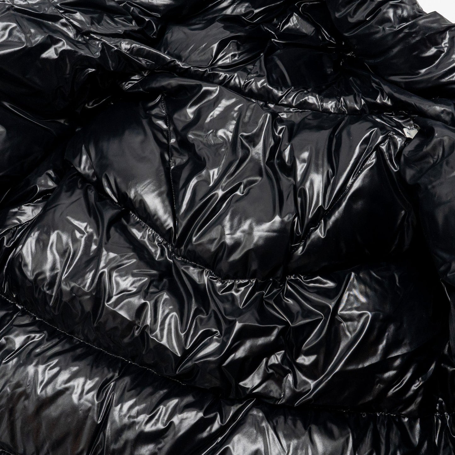 Moncler Size 2 Hulpe Shell-Down Puffer Jacket Black