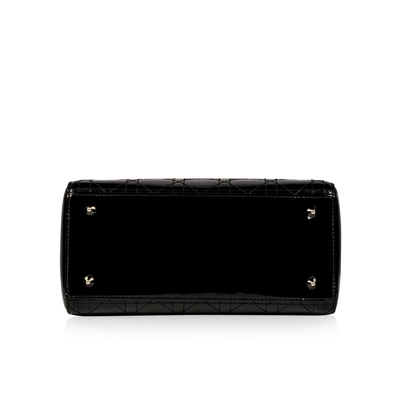 Luxury Dior Lady Luxury Dior Black Patent Leather Medium