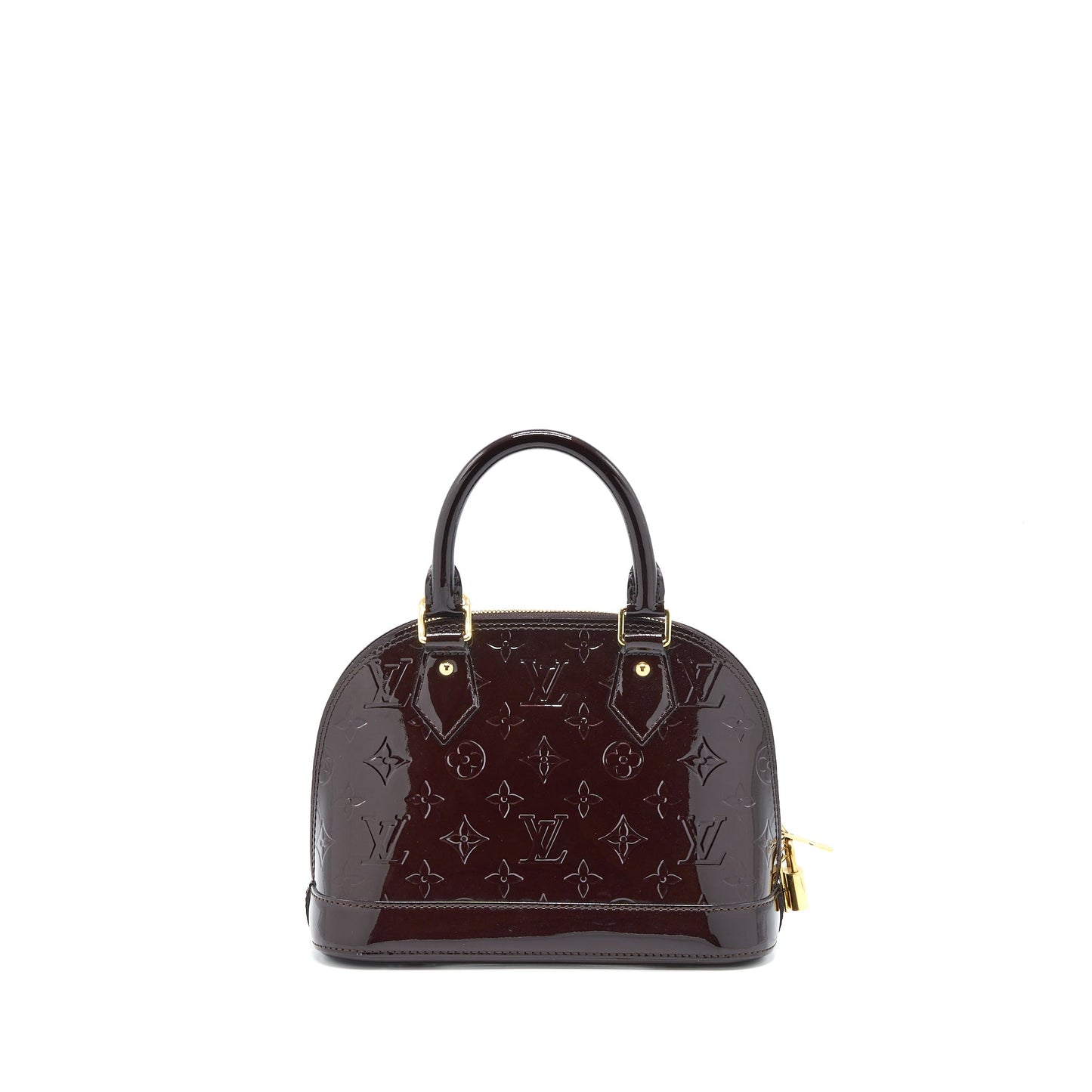 Louis Vuitton Alma BB Patent Amatante GHW