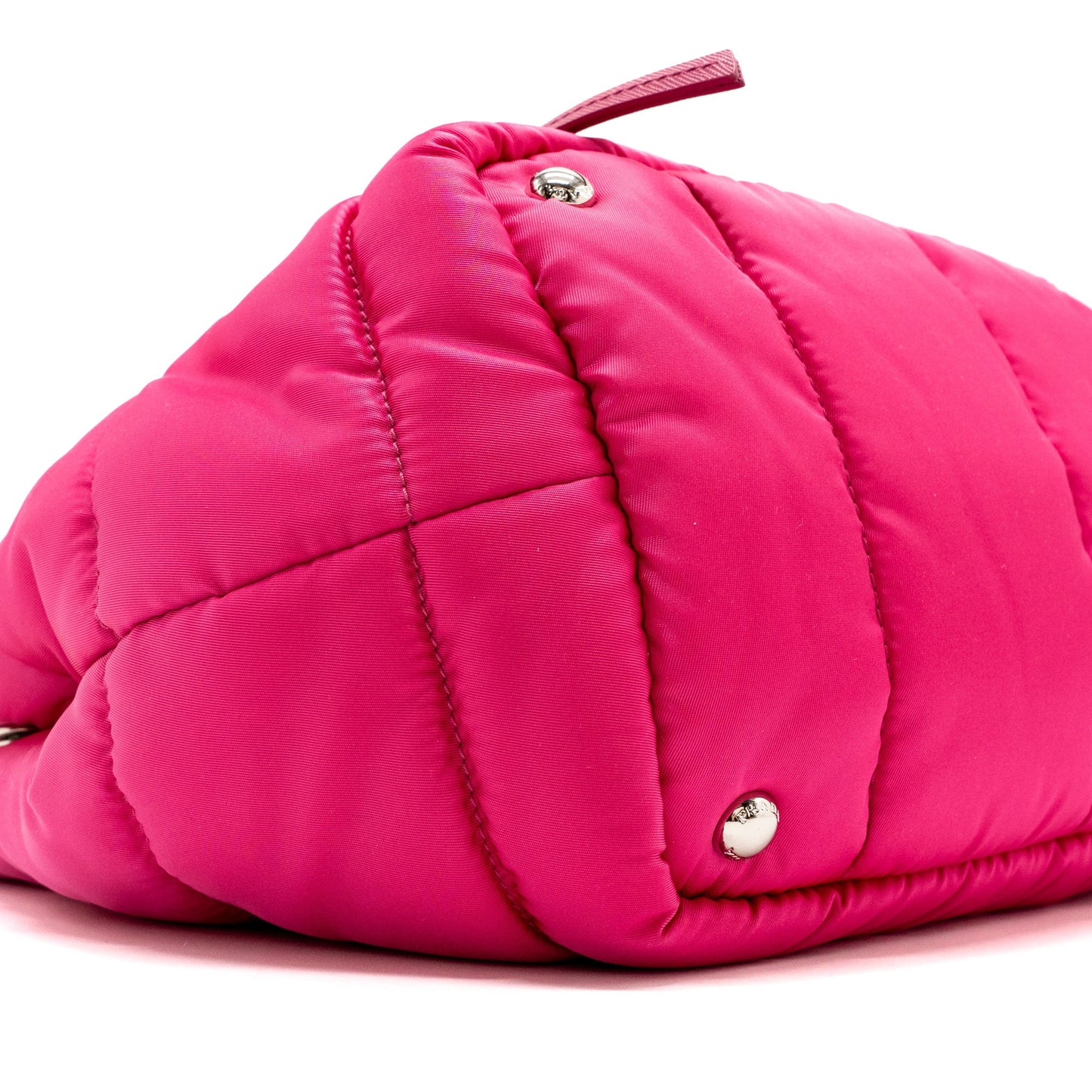 Prada tote bag nylon / leather pink SHW
