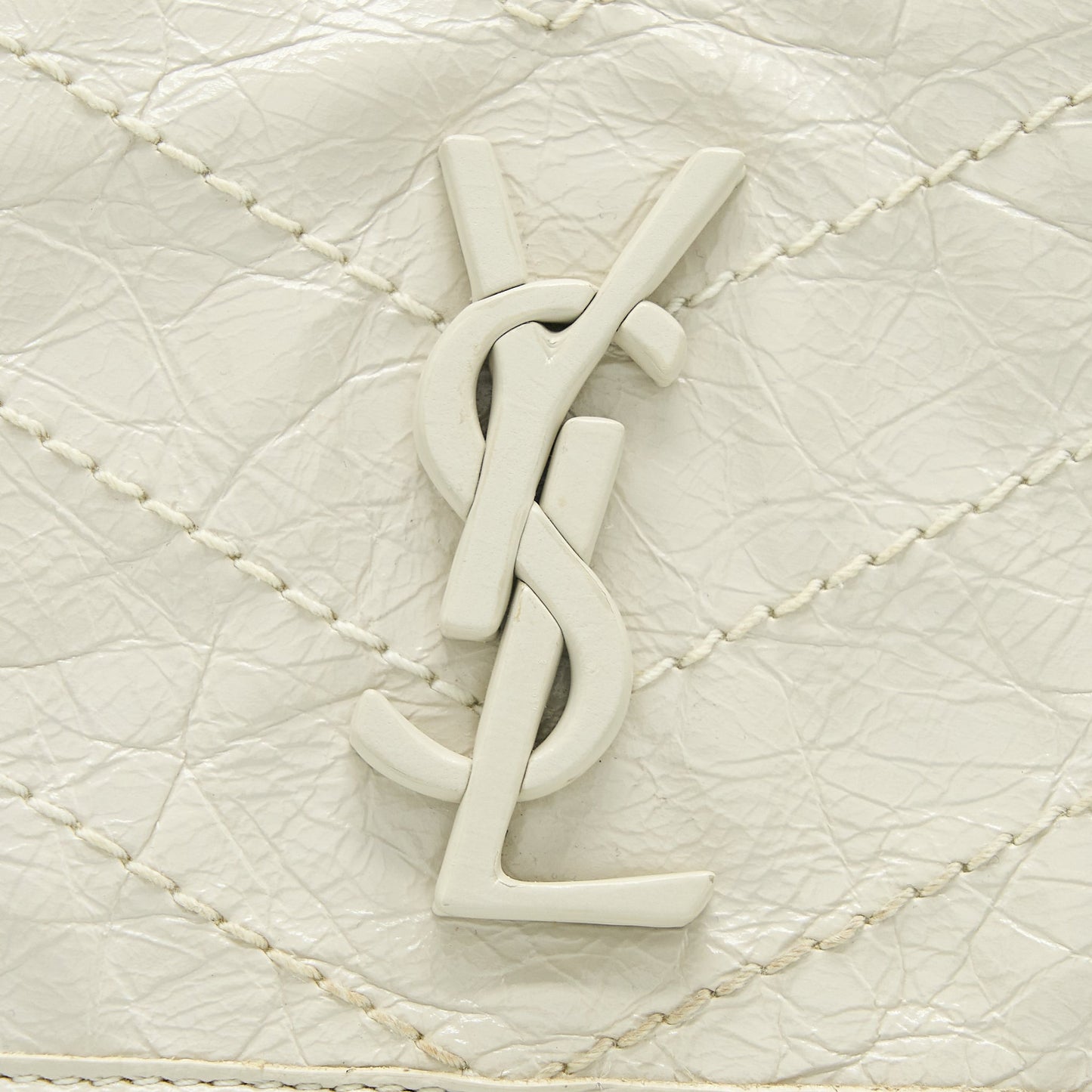 Saint Laurent/ YSL Niki Baby Chain Bag In Crinkled Vintage Leather
