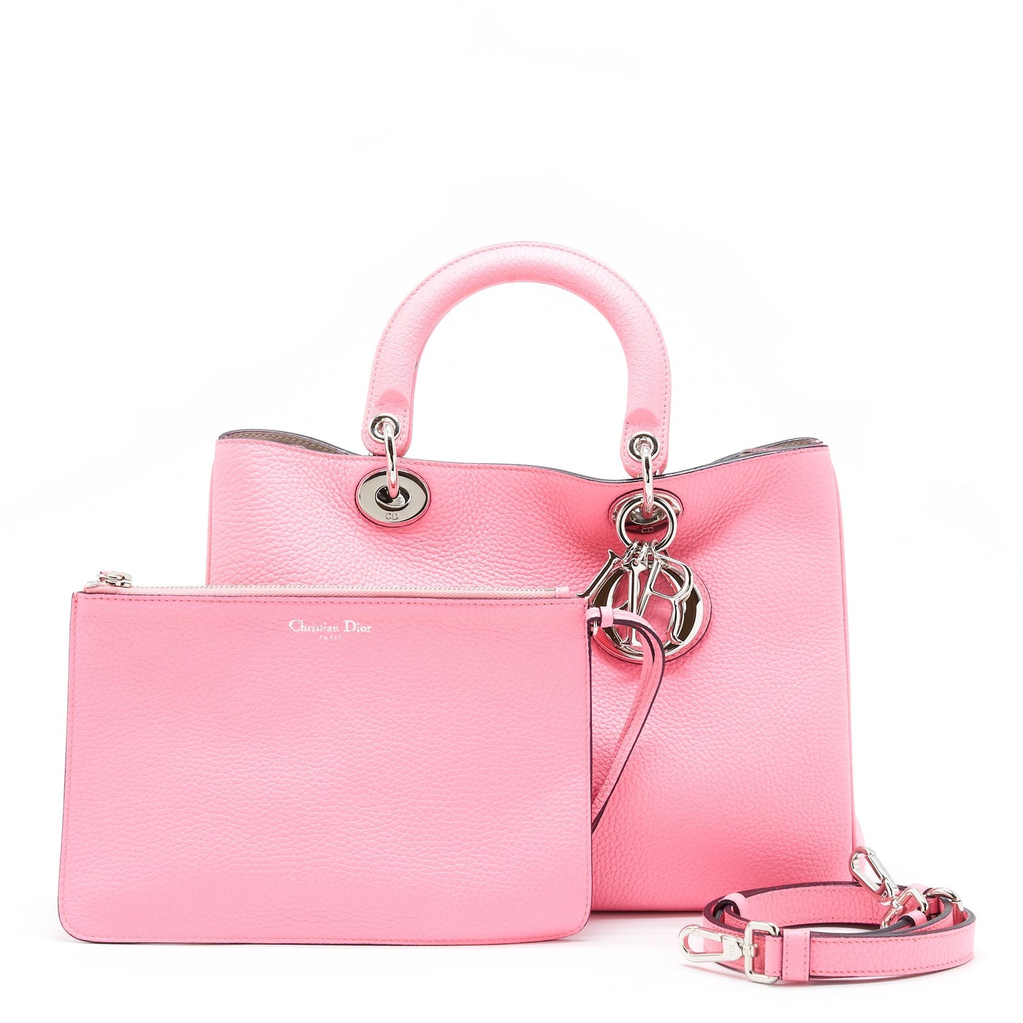 Luxury Dior Luxury Diorissimo Bag Calfskin Pink SHW