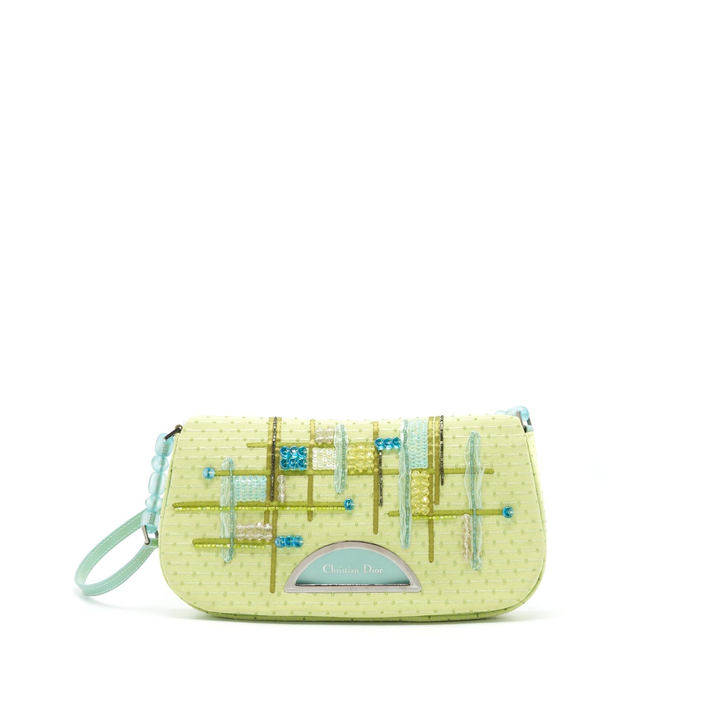 Luxury Dior Vintage Shoulder Bag Fabric/Patent Multicolour SHW