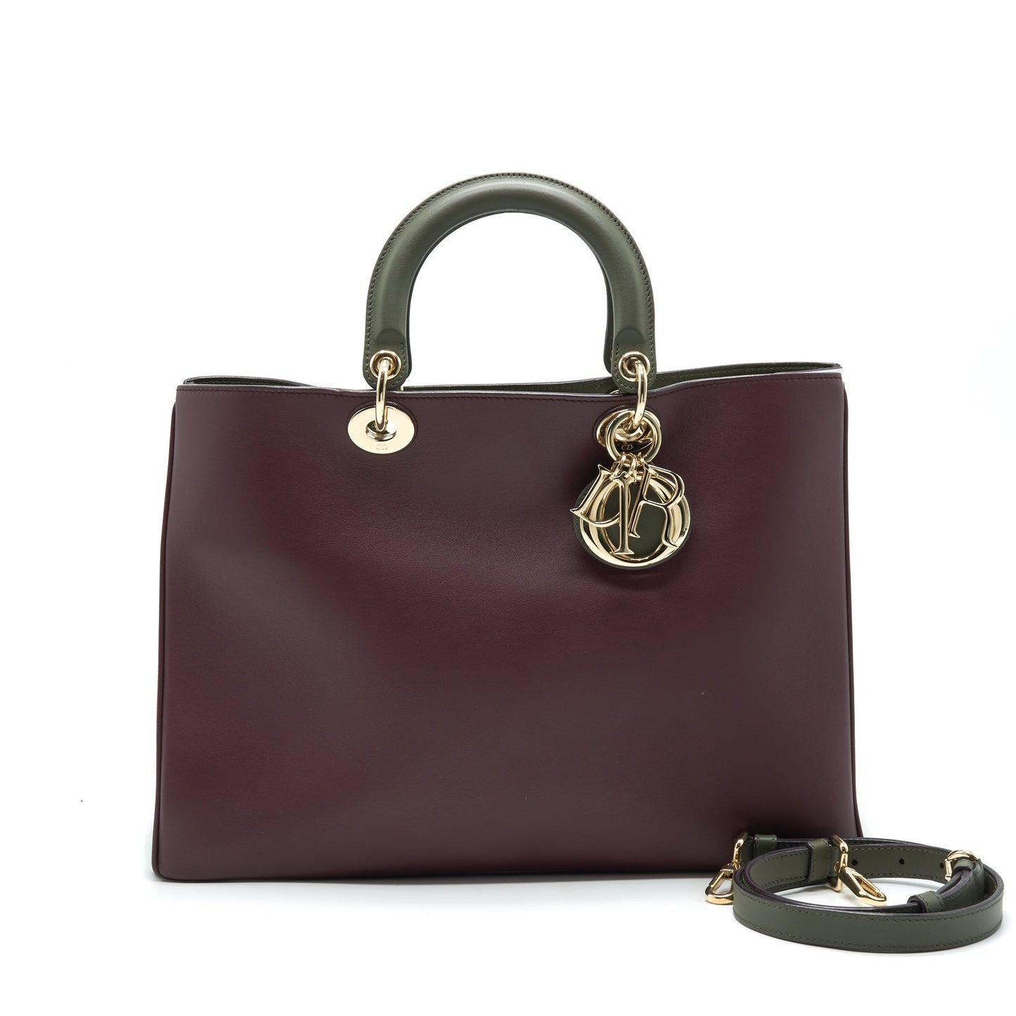 CHRISTIAN Luxury Dior LARGE Luxury DiorISSIMO LEATHER HANDBAG MULTICOLOUR