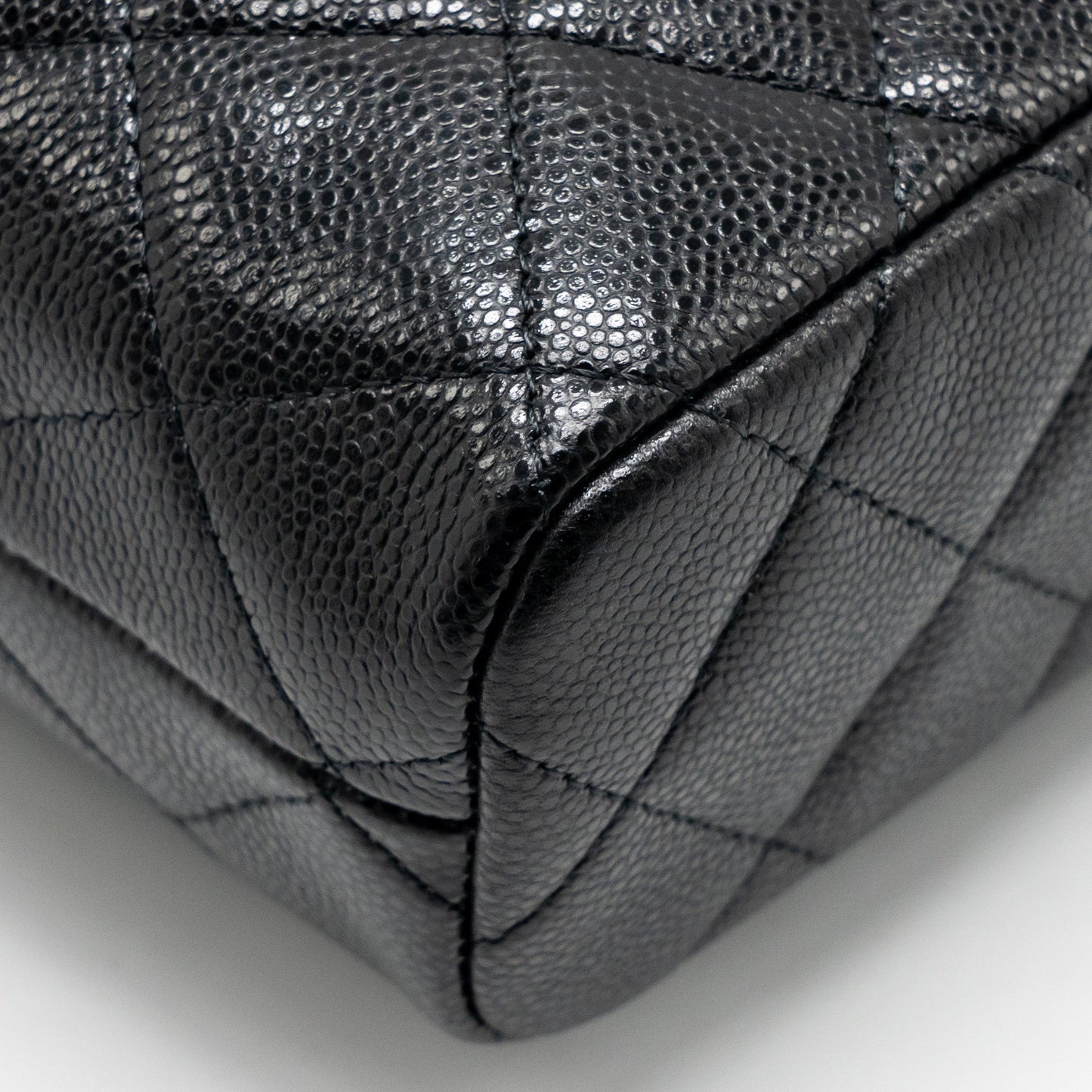 Chanel 25c Quilted Hobo Bag Caviar Black GHW (microchip)