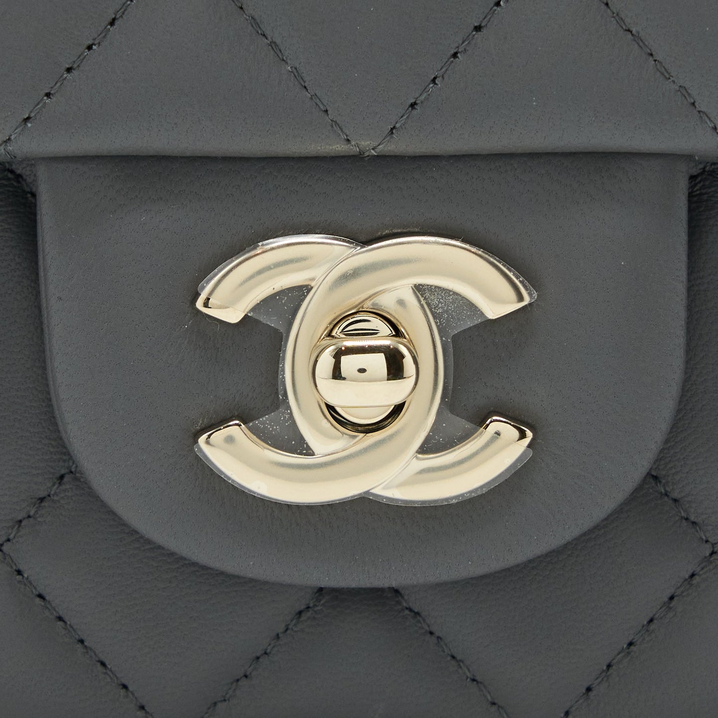 Chanel 22A Mini Rectangular Lambskin Grey LGHW(Microchip)