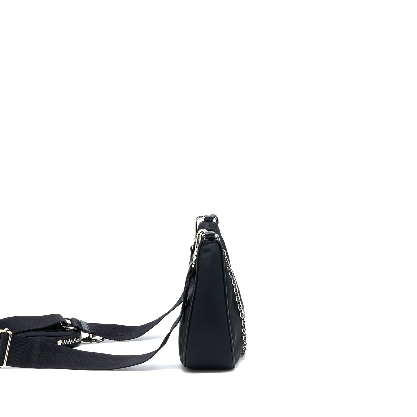 Prada Re-Edition 2005 Nylon Bag Black SHW
