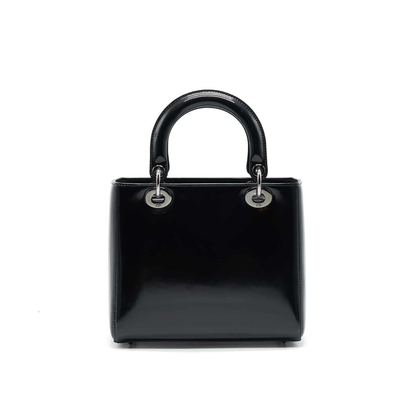 CHRISTIAN Luxury Dior MEDIUM LADY Luxury Dior CALFSKIN IN BLACK BHW