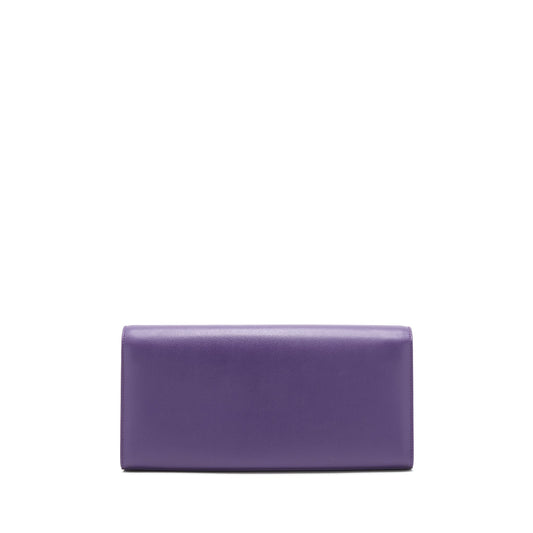 Saint Laurent/YSL Clutch Caviar Purple GHW