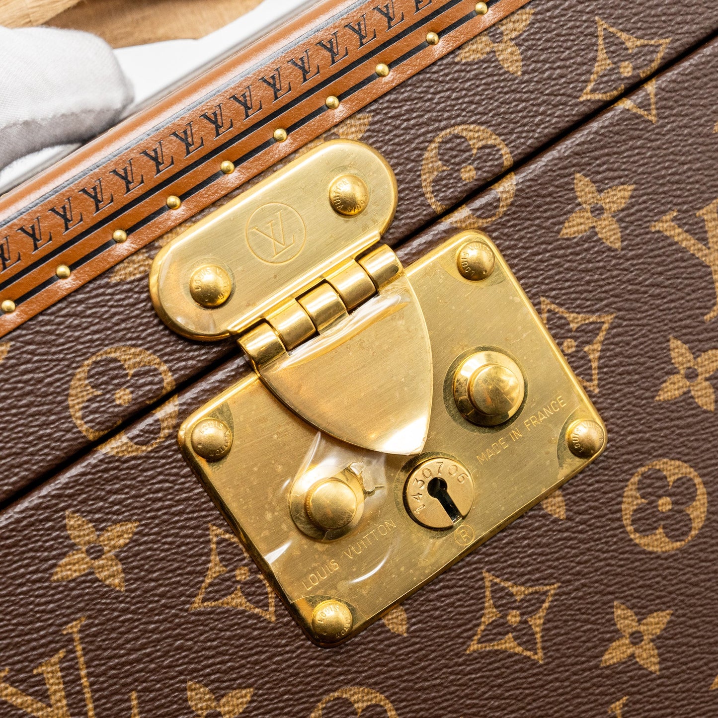 Louis Vuitton Boite Jewellery trunk box monogram canvas / rose ballerine GHW