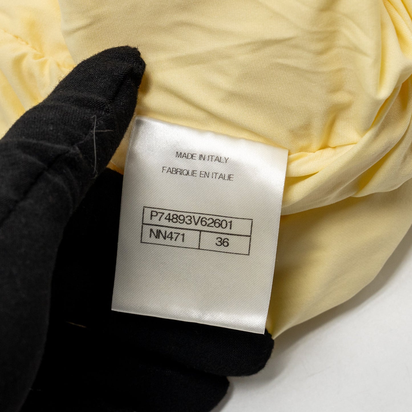Chanel size 36 bow top polyamide/elastane yellow