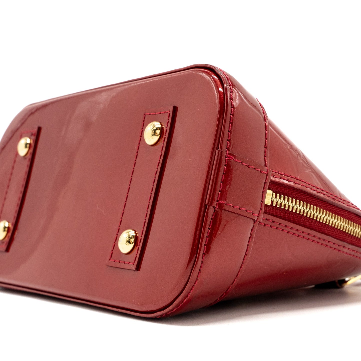 Louis Vuitton Alma BB Patent Red GHW