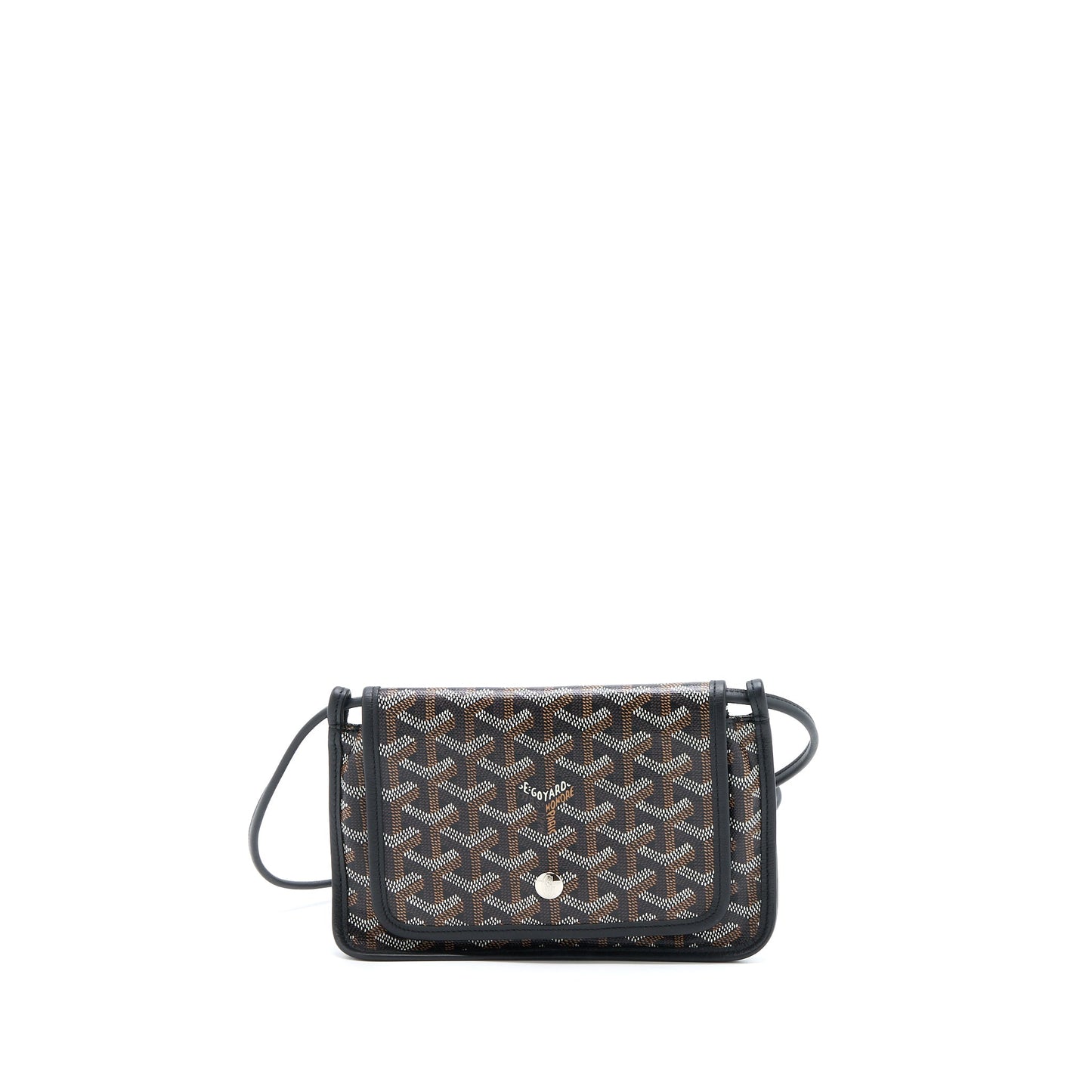Goyard Plumet Pocket Wallet Canvas Black SHW