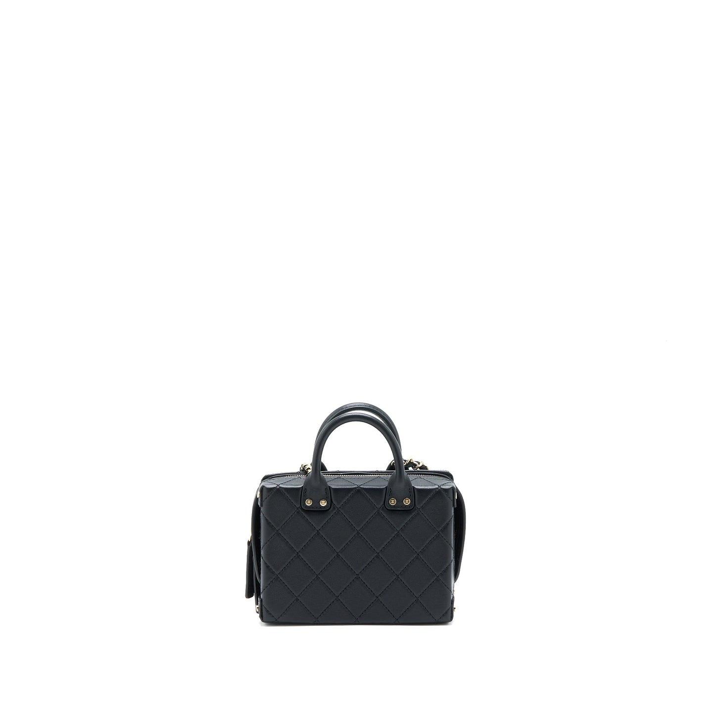 Chanel 22B Small Vanity Case Calfskin Black GHW (Microchip)
