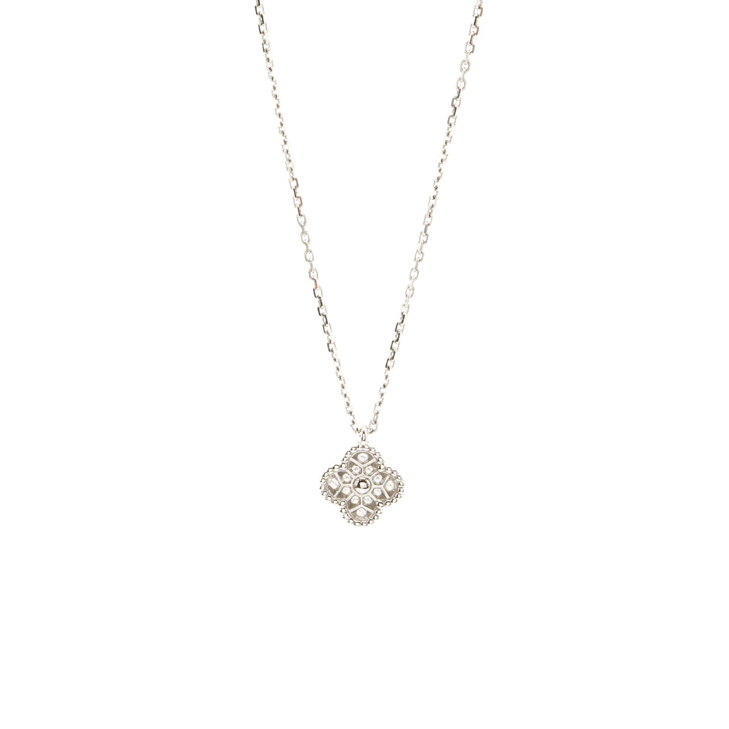Van Cleef & Arpels Sweet Alhambra Pendant White Gold, Diamonds