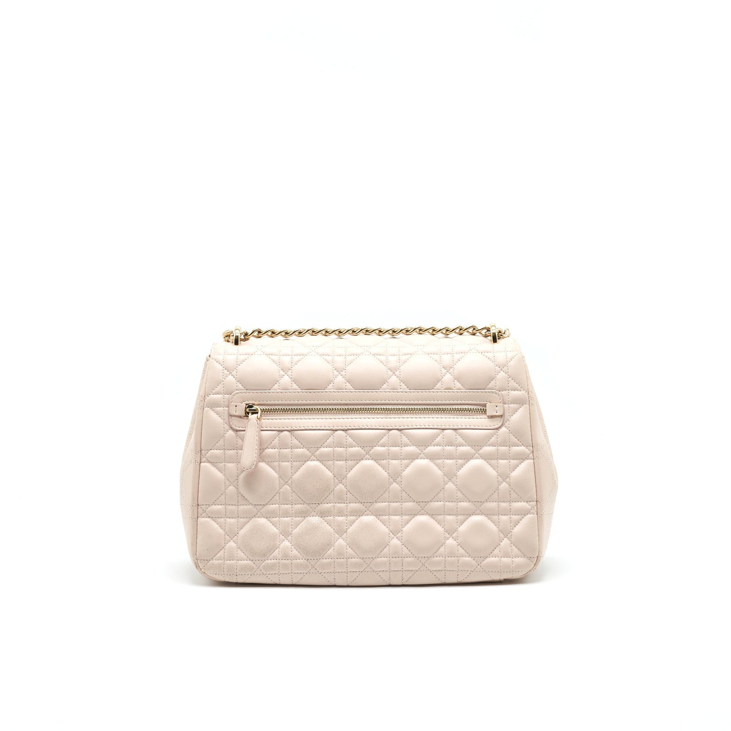 Christian Luxury Dior Cannage Leather Miss Luxury Dior Flap Bag in Light pink LGHW