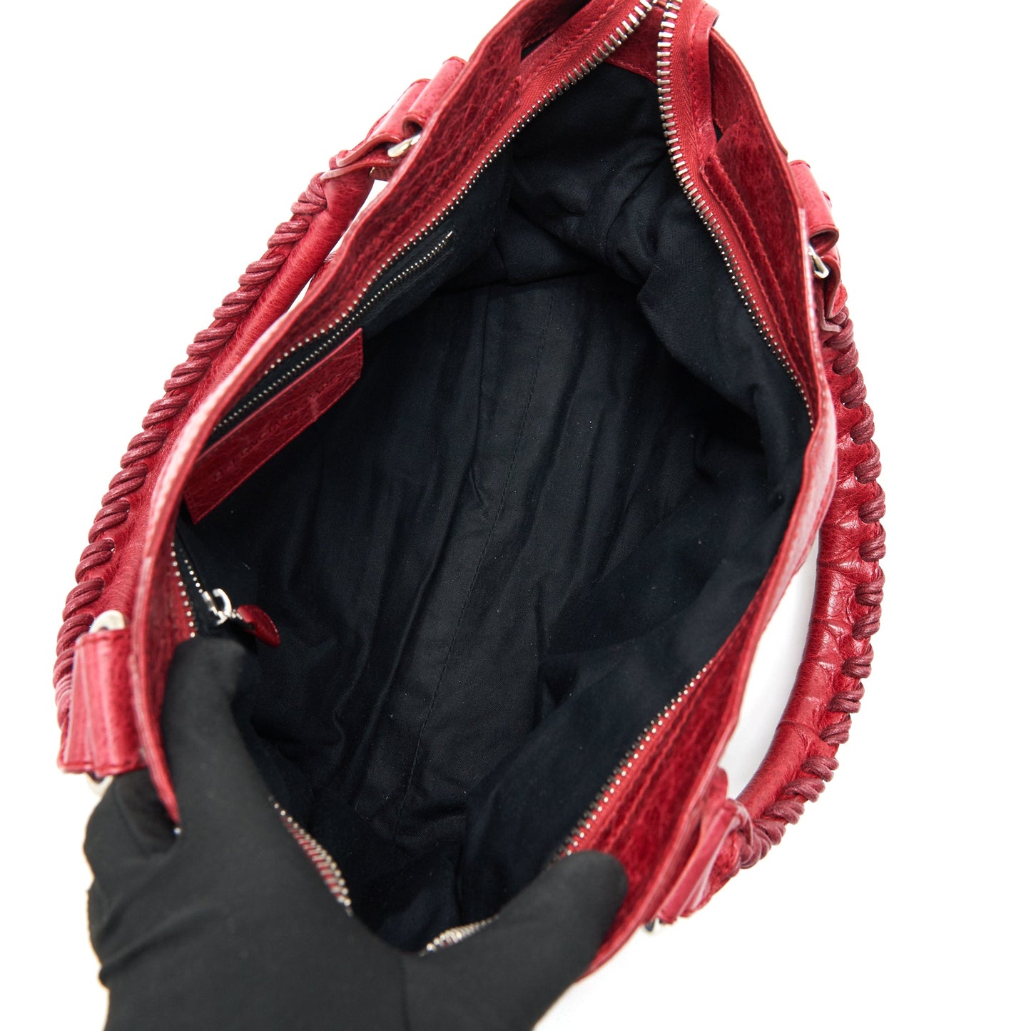 BALENCIAGA GIANT CITY BAG RED SHW