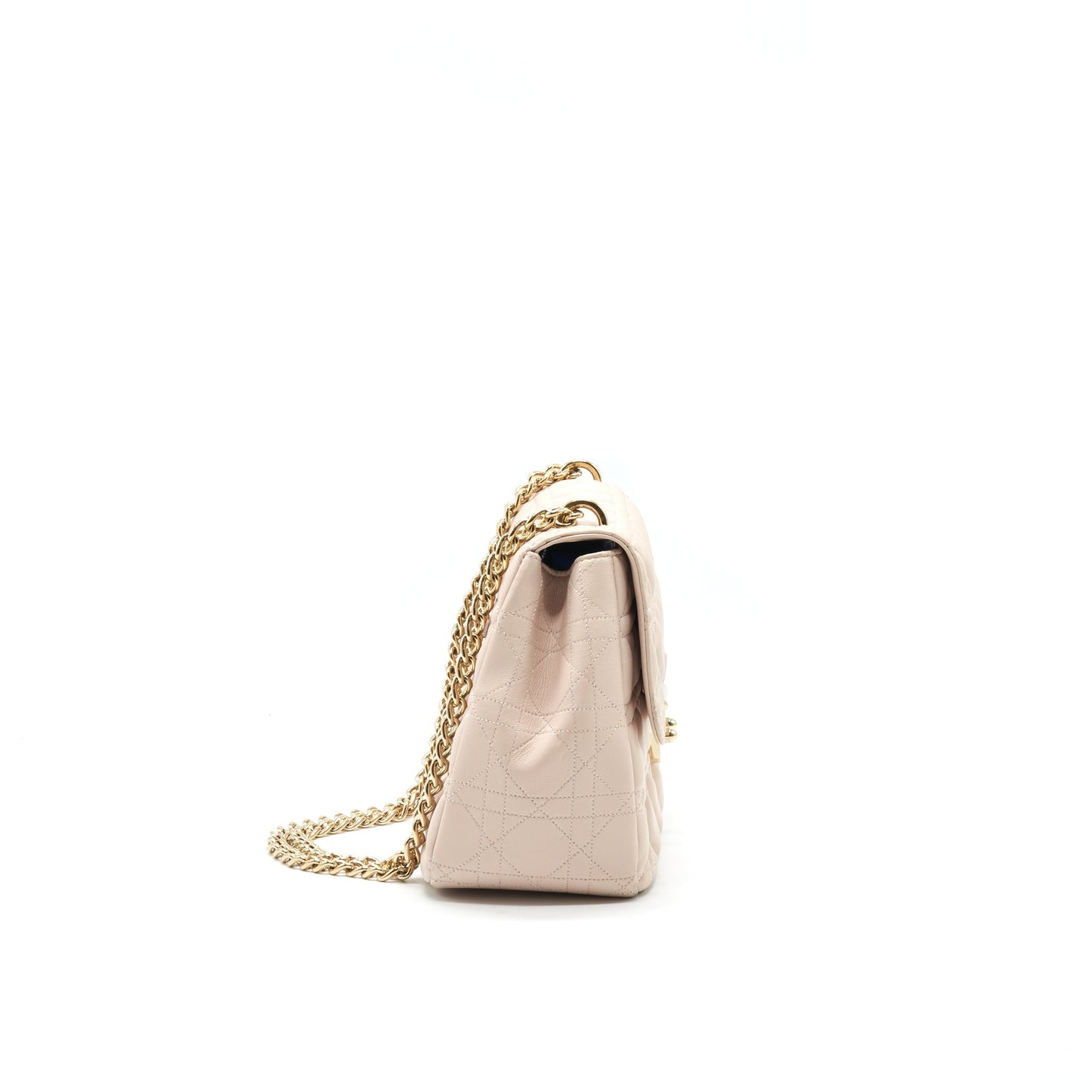 Christian Luxury Dior Cannage Leather Miss Luxury Dior Flap Bag in Light pink LGHW