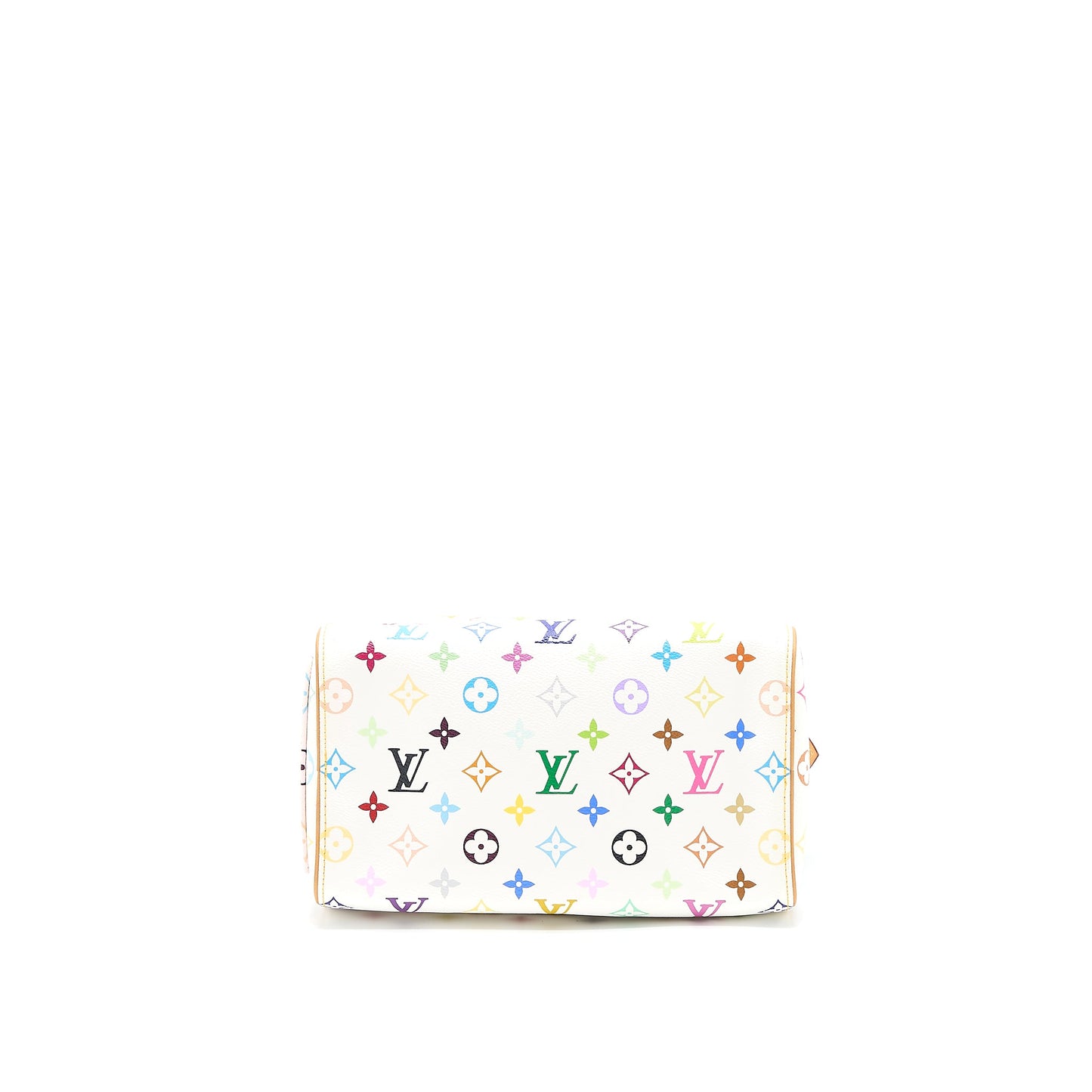 Louis Vuitton Vintage Speedy 25 Limited Edition White/Multicolour GHW
