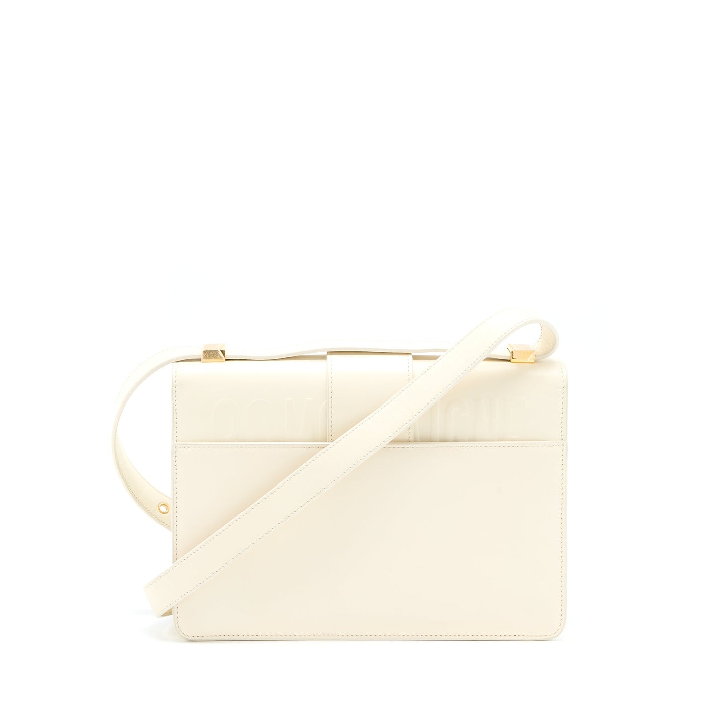 Luxury Dior Medium Montaigne 30 Bag White GHW