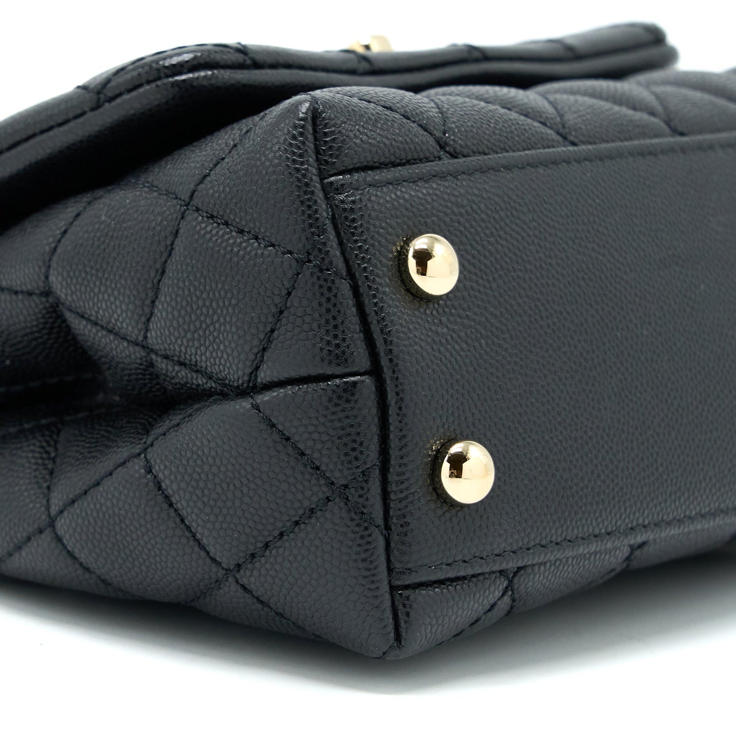 Chanel Mini Coco Handle Caviar Black LGHW