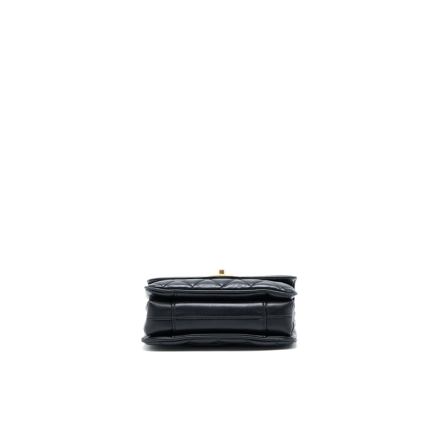 Chanel Seasonal Flap Bag Lambskin Black Brushed GHW